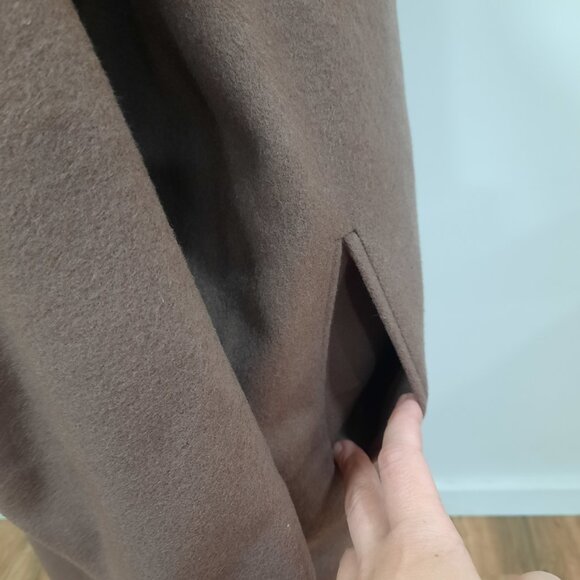 Vtg 50s wool long mauve coat - NWT - Picture 12 of 14
